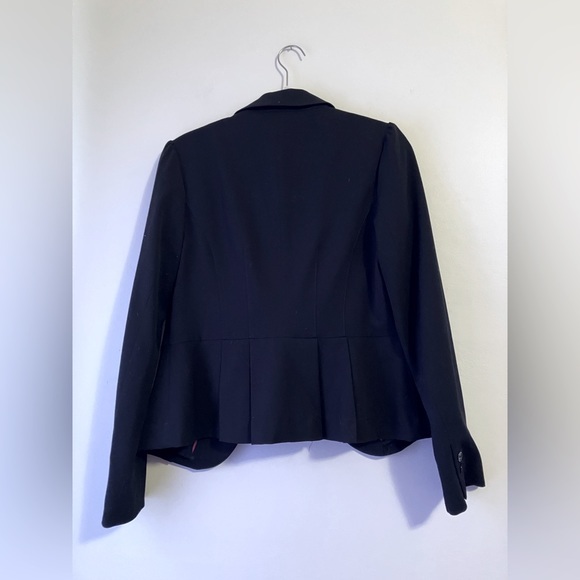 NWT White House Black Puff Sleeve Peplum Blazer - Picture 2 of 7